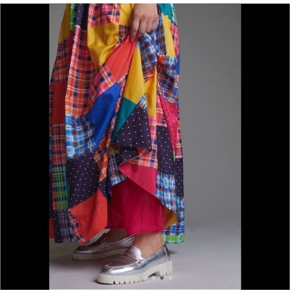 NWT Anthropologie Maeve Patchwork A-line Maxi Skirt sz 1X - Picture 5 of 10
